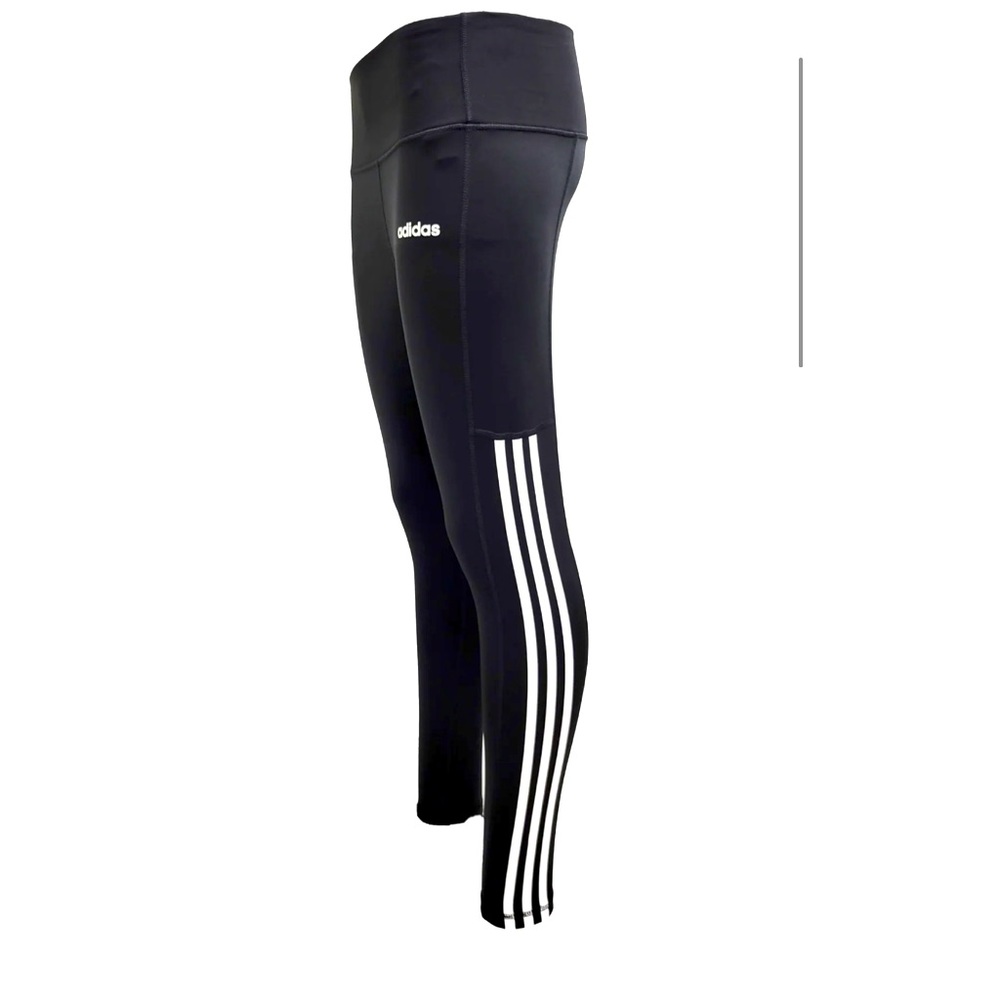 Adidas 3 striped pocket high waste leggings. CLIMALITE . Size medium.